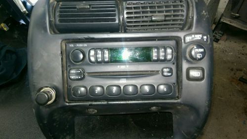 Ford explorer radio assembly with heater controls