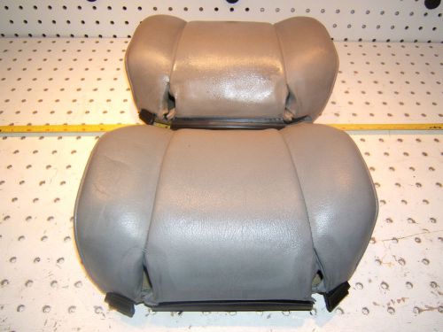 Mercedes late w126 560sec  leather headrests front gray 2 covers only,type# 2