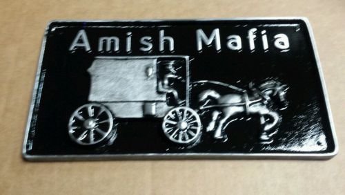 Car club style plaque  amish mafia  hot rat street rod 1932 ford drag plate