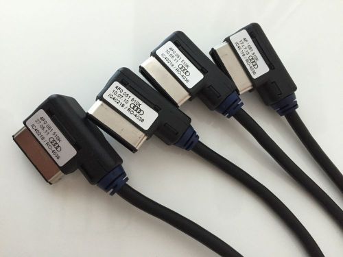 Lot of 4 genuine audi mmi interface iphone ipod 32 pin adapter cables 4f0051510k