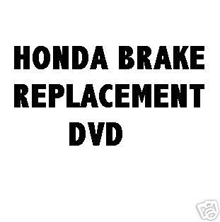 1988-2000 honda civic &amp; accord brake brakes manual book dvd