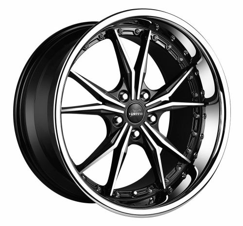 19 vertini dark knight rims tires fits: g35 coupe g37 350z 370z stagered federal