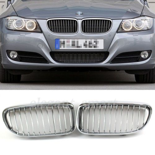Chrome kidney front grill grilles for bmw e90 e91 m3 3 series 4door 2009-2011