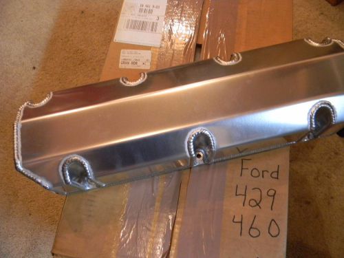 Ford 429-460 tall aluminum fabricated valve covers billet rail mustang racing