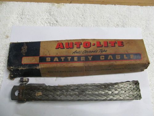 Vintage auto-lite copper braided battery strap, 17-1/2&#034; long