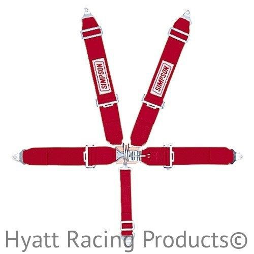 Simpson racing seat belts harness 29063 - pull down, bolt in (all colors)