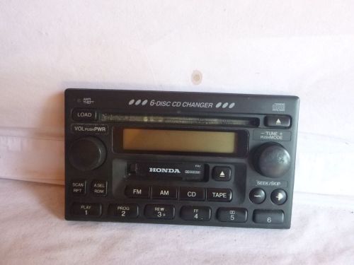98-02 honda accord radio 6 cd cassette face plate 39100-s84-a300 1ta1 jc6260