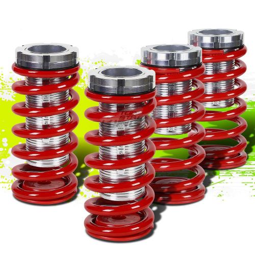 For 00-07 lancer cs2a front+rear racing coilover 0-3&#034;lowering coil spring red