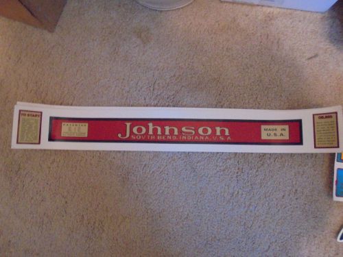 Johnson outboard decal a25 water transfer decal