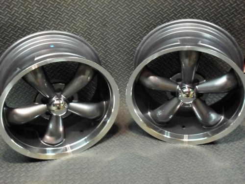 1 pair vision legend-s aluminum gunmetal wheels 18x8.5  5 x 4.5 bolt mustang 5.0