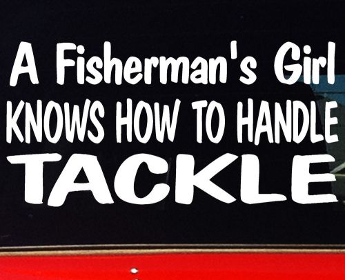 200mm funny marine fishing boat stickers fisherman&#039;s girl tackle