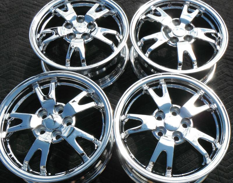 15" toyota prius factory oem wheels rims set 4 alloys tripple chrome 2013 2014 4