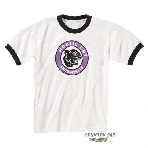 Arctic cat youth 50th retro cathead t-shirt - white - kid&#039;s tee shirt 5229-94_