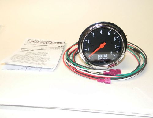 Auto meter 2499 traditional chrome tachometer used excellent condition