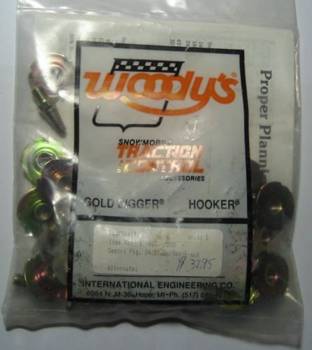 Woody&#039;s carbide gold digger 24 pk snowmobile studs 7mm