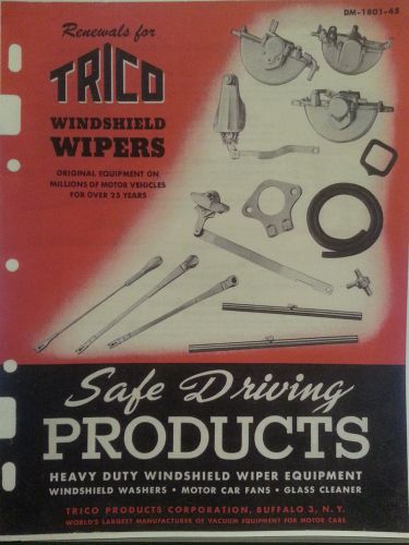 1929-42 trico wiper i.d. and catalog illustrated identification windshield wiper