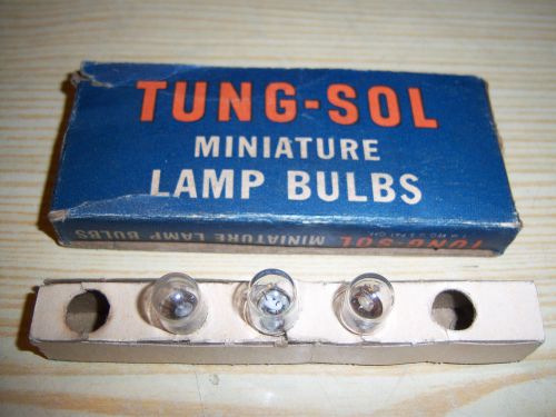 Tung - sol miniature lamp bulbs - no. 46 - 6 - 8 volt 25 amp - 3 light bulbs