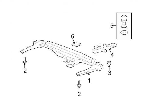 Ford oem trailer hitch 5l8z19d520aa image 1