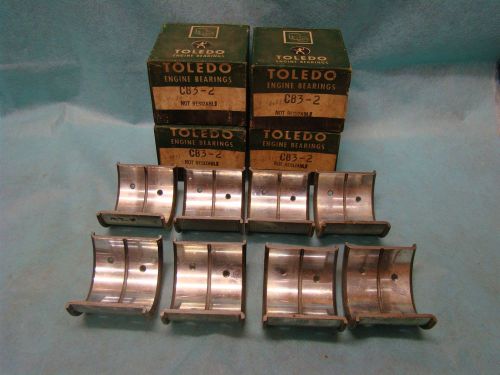 1936 37 38 ford 221 flanged free floating rod bearing set 002 48-6211a 486200