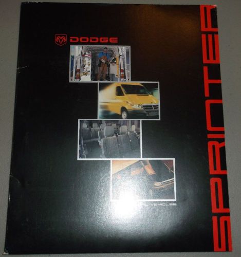2003 dodge sprinter factory intro press kit w cd-rom
