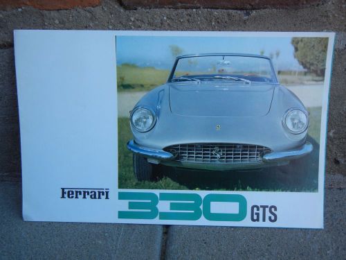 Ferrari 330 gts sales brochure in excellent condition  14/66