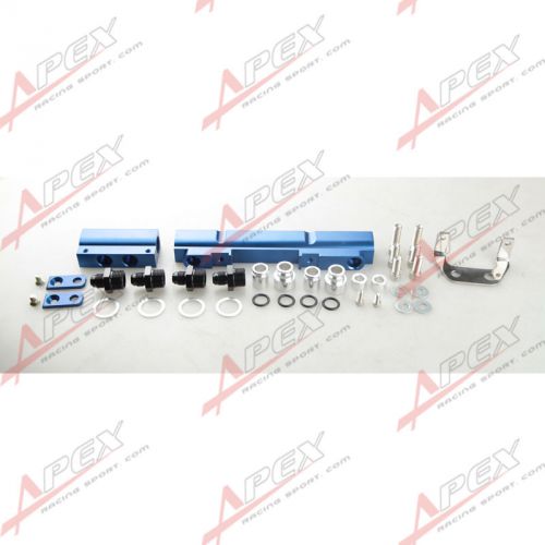 Genuine billet fuel rail kits for mazda 13bt s4/5 cnc billet aluminu new blue