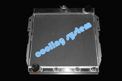 New 3 rows 1955-57 ford thundebird v8 all aluminum radiator trans cooler include