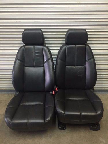 2008-2013 escalade leather 8-way power heated / cooled bucket seats / 2 rows