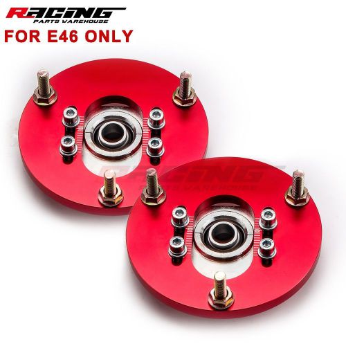 Camber plates fit bmw e46 pillow adjustable 318 325i 325is m3 coilover kit great