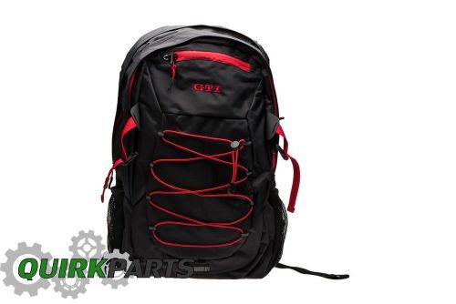 Vw volkwagen driver gear gti black &amp; red backpack back to school drg015500