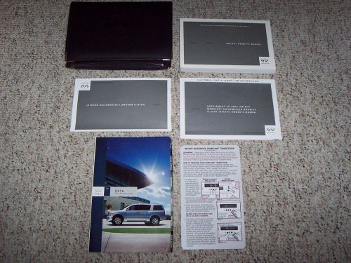 2004 infiniti qx56 factory original owner&#039;s owner user manual guide set 5.6l v8
