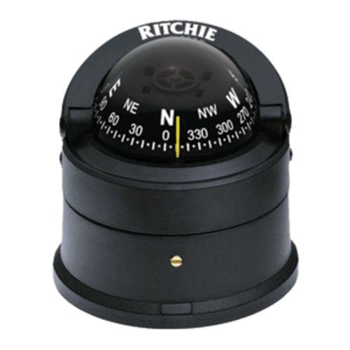 Ritchie d-55 explorer compass - deck mount - black