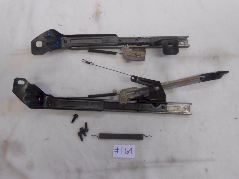 94-98 mustang seat tracks with hardware - non power - rh passenger side - used