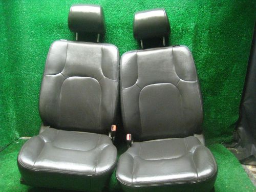 2008 nissan pathfinder le oem leather heated bucket seats gray in color
