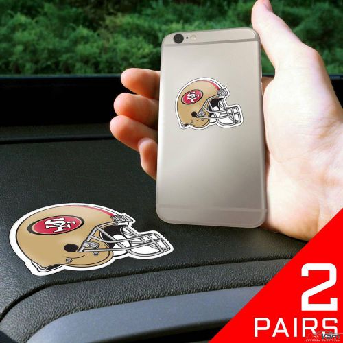 Fanmats - 2 pairs of nfl san francisco 49ers dashboard phone grips 13111