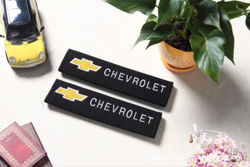 2 pc exquisite embroidered car seat belt shoulder pads covers cushion chevrolet
