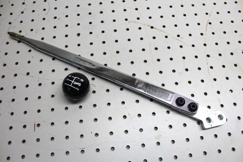 Black 5 speed shift knob and rod for hurst gear shifter 19&#034; total length