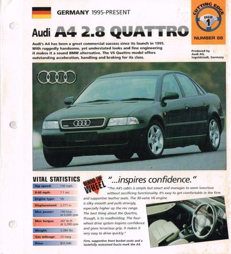 Audi brochures / road tests imp collection: quattro,a4,a6,a8,a-4,6,8