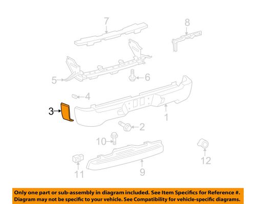 Toyota oem 07-13 tundra rear bumper-retainer plate right 525750c010