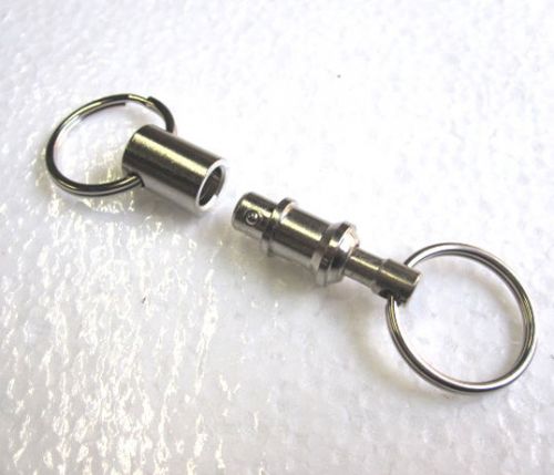 Pull apart key ring quick release heavy duty holder