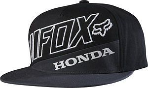 Fox racing mens honda premium snapback hat grey/black mx atv motocross 18989-035