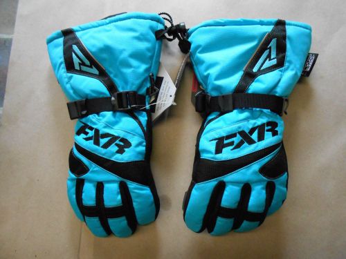 Fxr racing women&#039;s fusion glove aqua xl snowmobile gloves 15614.40416