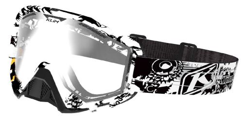 Klim ink&#039;d smoke silver mirror lens radius snowmobile goggle snocross snow