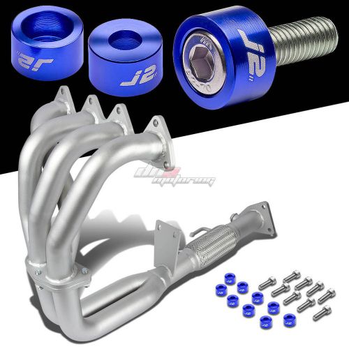 J2 for bb6 base ceramic exhaust manifold flex header+blue washer cup bolts
