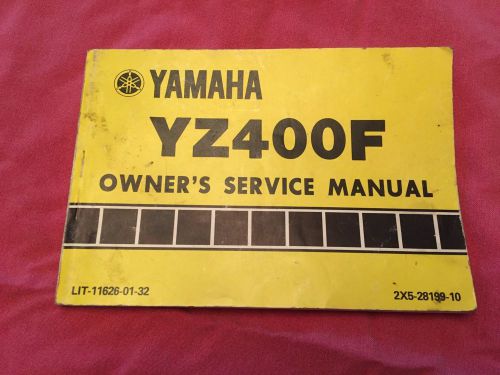 Yamaha oem owners service manual 1979  yz 400 f