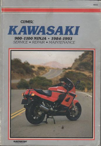 1984-1993 clymer kawasaki motorcycle 900-1100 ninja service manual (985)