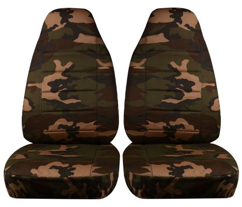 75-00 toyota tacoma/t100/compact truck green camo bucket seat covers