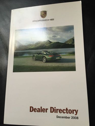 Porsche cars dealer directory 911 manual 2008