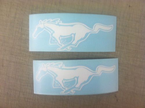 Ford mustang gt horse car custom any color logo decal window sticker white pair