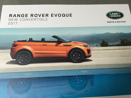 2017 range rover evoque new convertible. brochure catalog